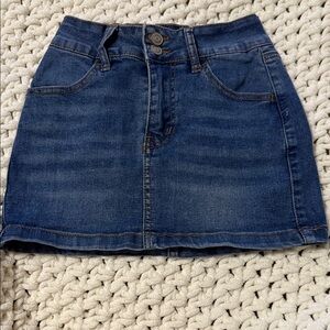 Juniors Denim Mini Skirt